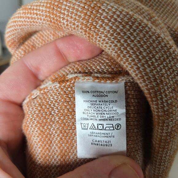 LOFT OUTLET Zebra Print Long Cardigan Orange & White Size SP - Picture 13 of 15